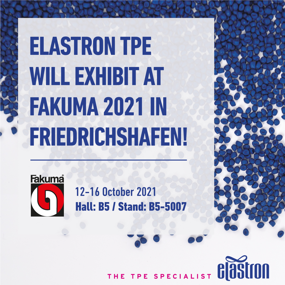 Elastron TPE will exhibit at Fakuma 2021